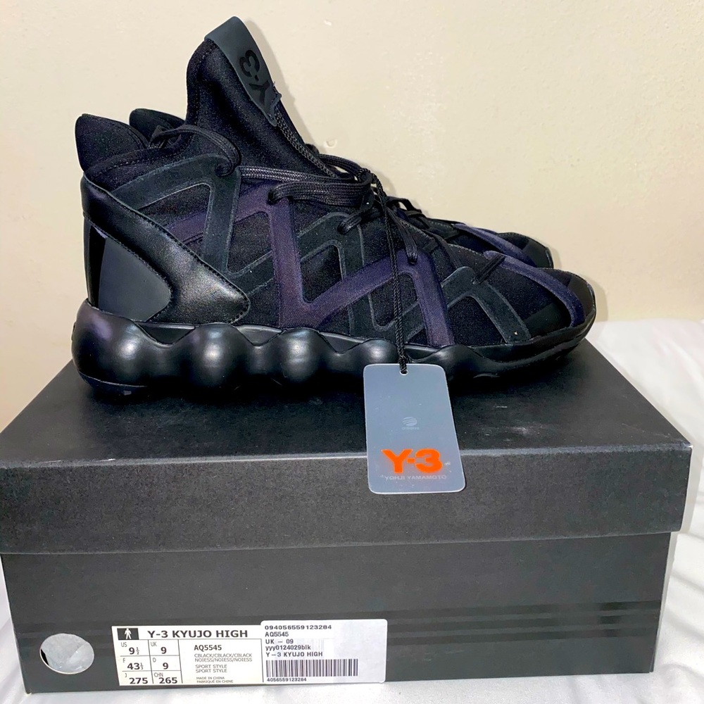 Y-3 KYUJO HIGH SHOES SIZE 9.5